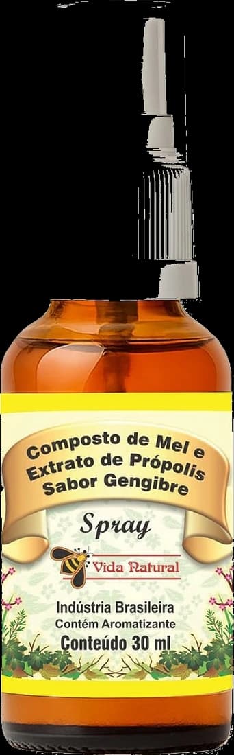 Composto de Mel e Extrato de Própolis - Sabor Gengibre | Spray 30ml