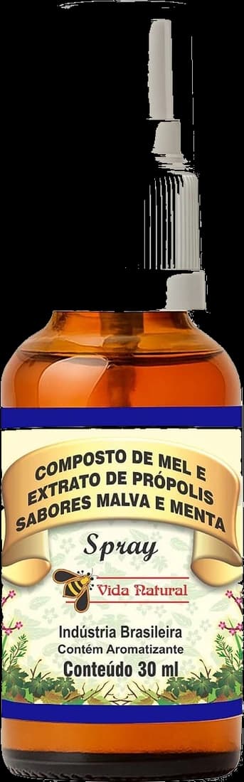 Composto de Mel e Extrato de Própolis - Sabores Malva e Menta | Spray 30ml
