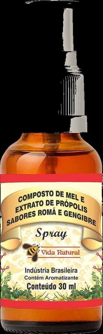 Composto de Mel e Extrato de Própolis - Sabores Romã e Gengibre | Spray 30ml
